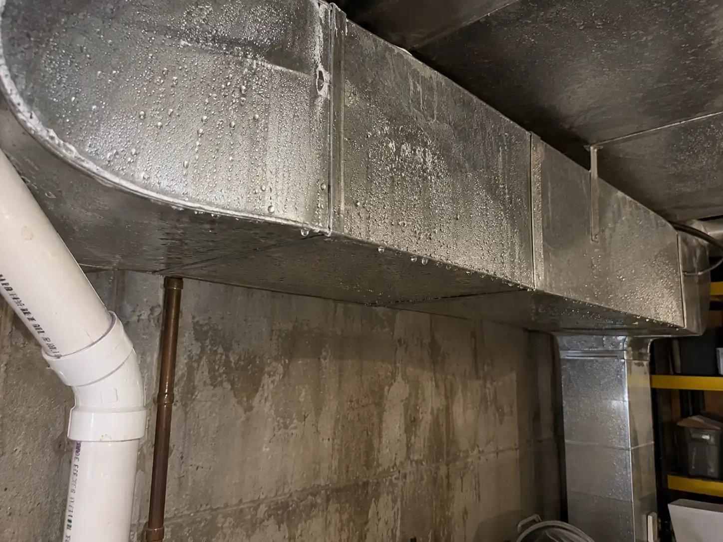 hvac-ductwork-condensation-kansas-city-basement
