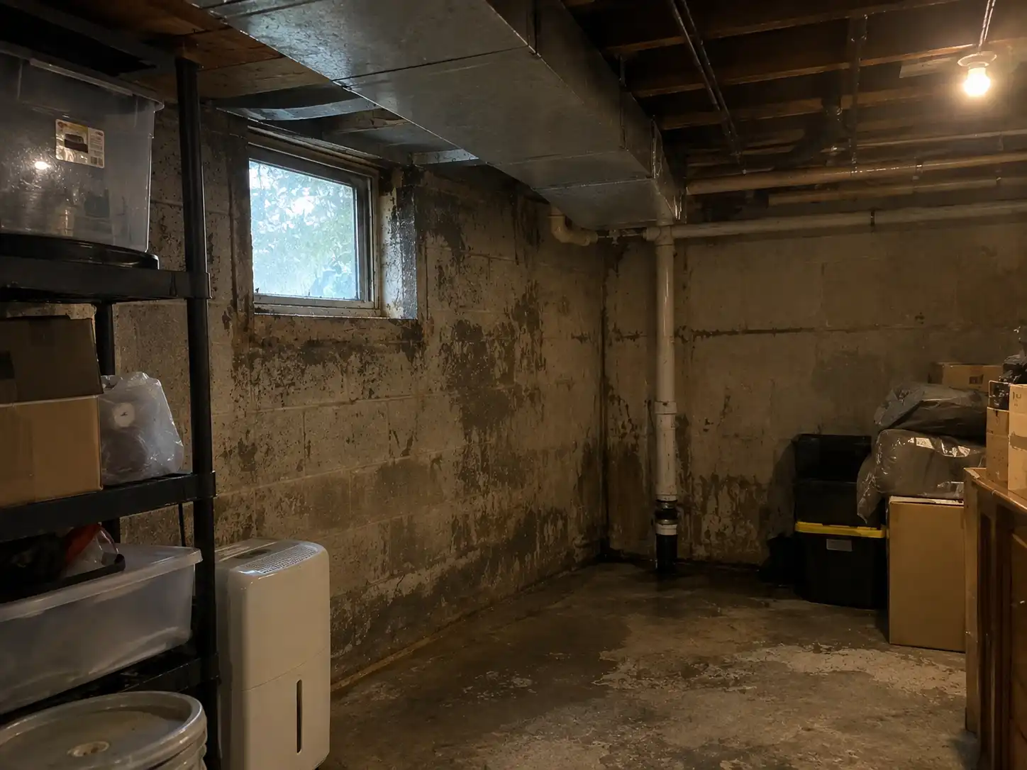 wet-basement-mold-growth-kansas-city-missouri